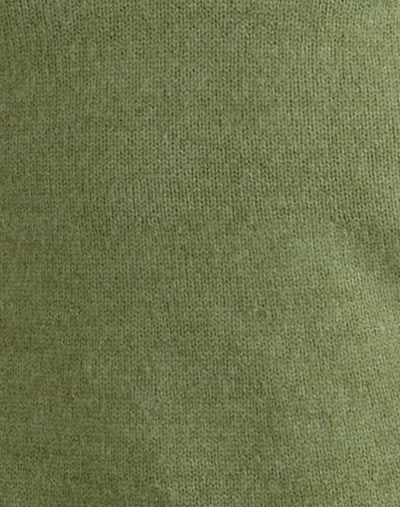 Kodia Mini Dress with Shell in Knit Olive