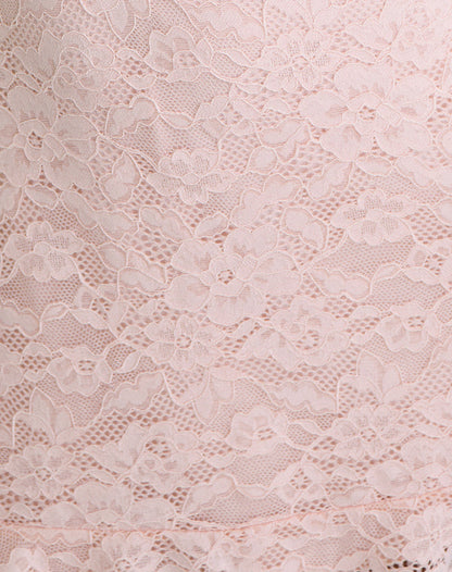 Lanaila Mini Dress in Lace Soft Pink