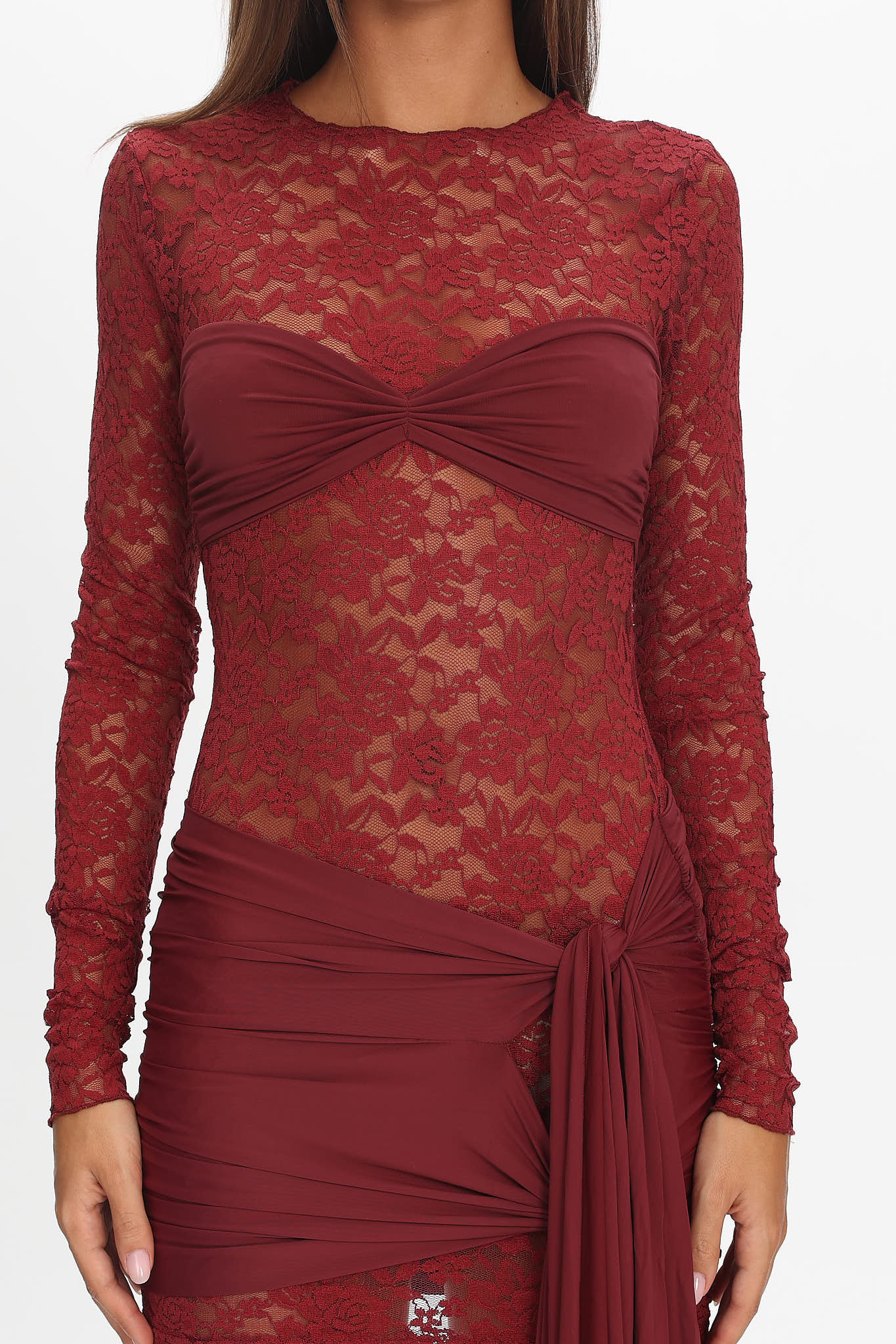 LIONESS Midnight Mini Dress Garnet