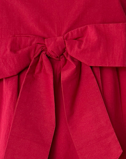 Leshiana Mini Dress in Poplin Adrenaline Red