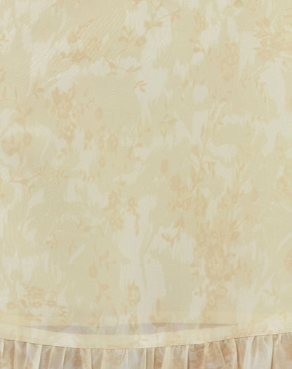 Liuka Mini Dress in Smudge Floral Yellow
