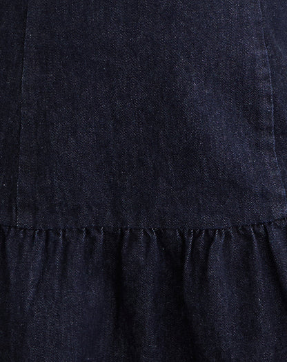 Manama Mini Dress in Chambray Indigo