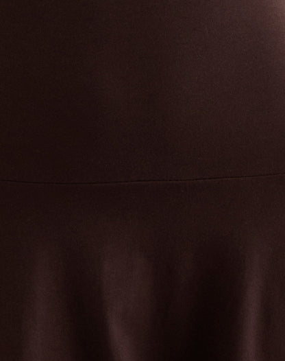 Messac Asymmetric Dress in Rayon Jersey Bitter Chocolate