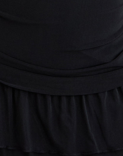 Mowgli Cap Sleeve Mini Dress in Black