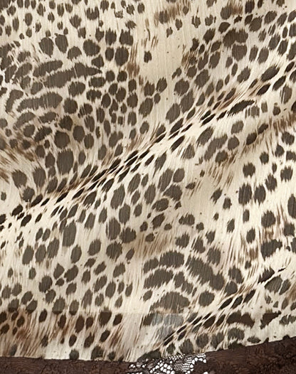 Philena Mini Slip Dress in Wild Leopard
