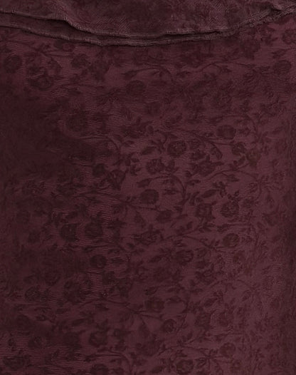 Rolita Mini Dress in Ditsy Flock Burnt Maroon