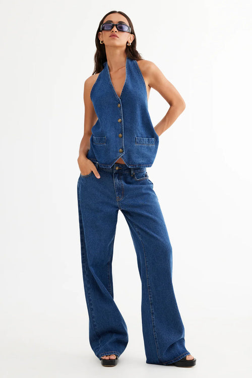 LIONESS Top Model Jeans Dark Denim