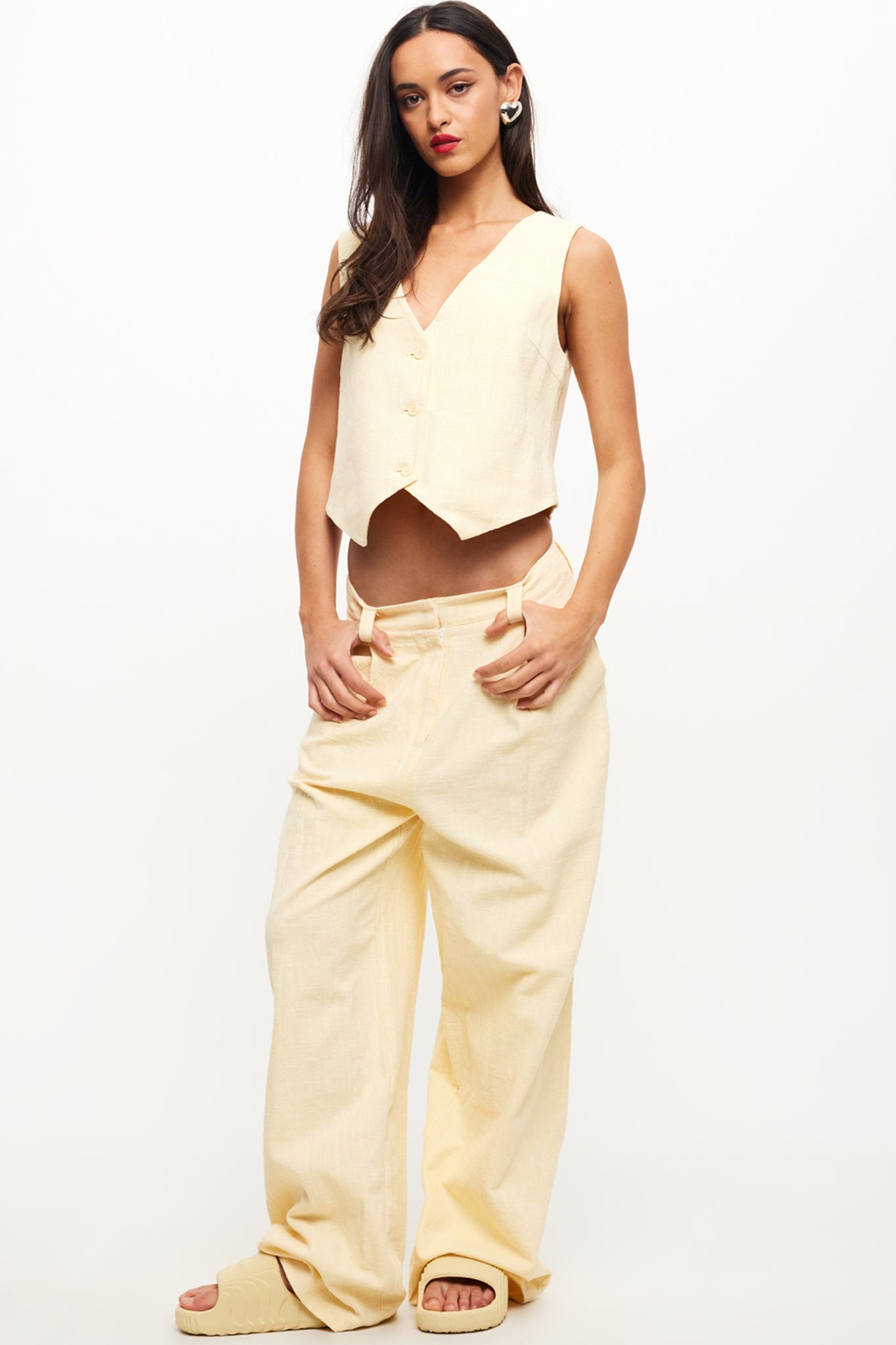 LIONESS Je Suis Pants Butter