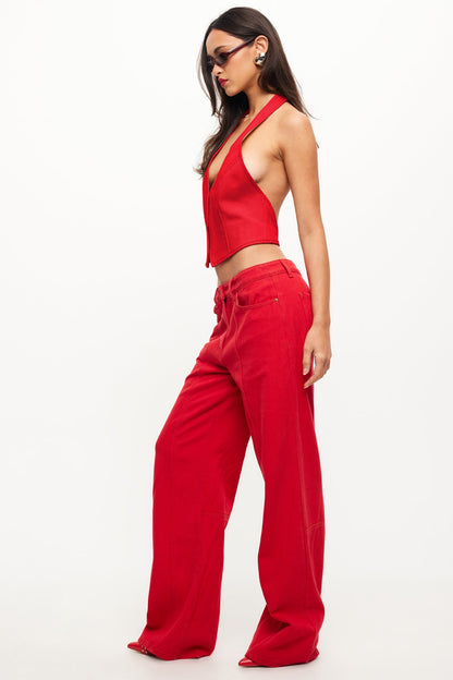 LIONESS Dawson Jeans Crimson