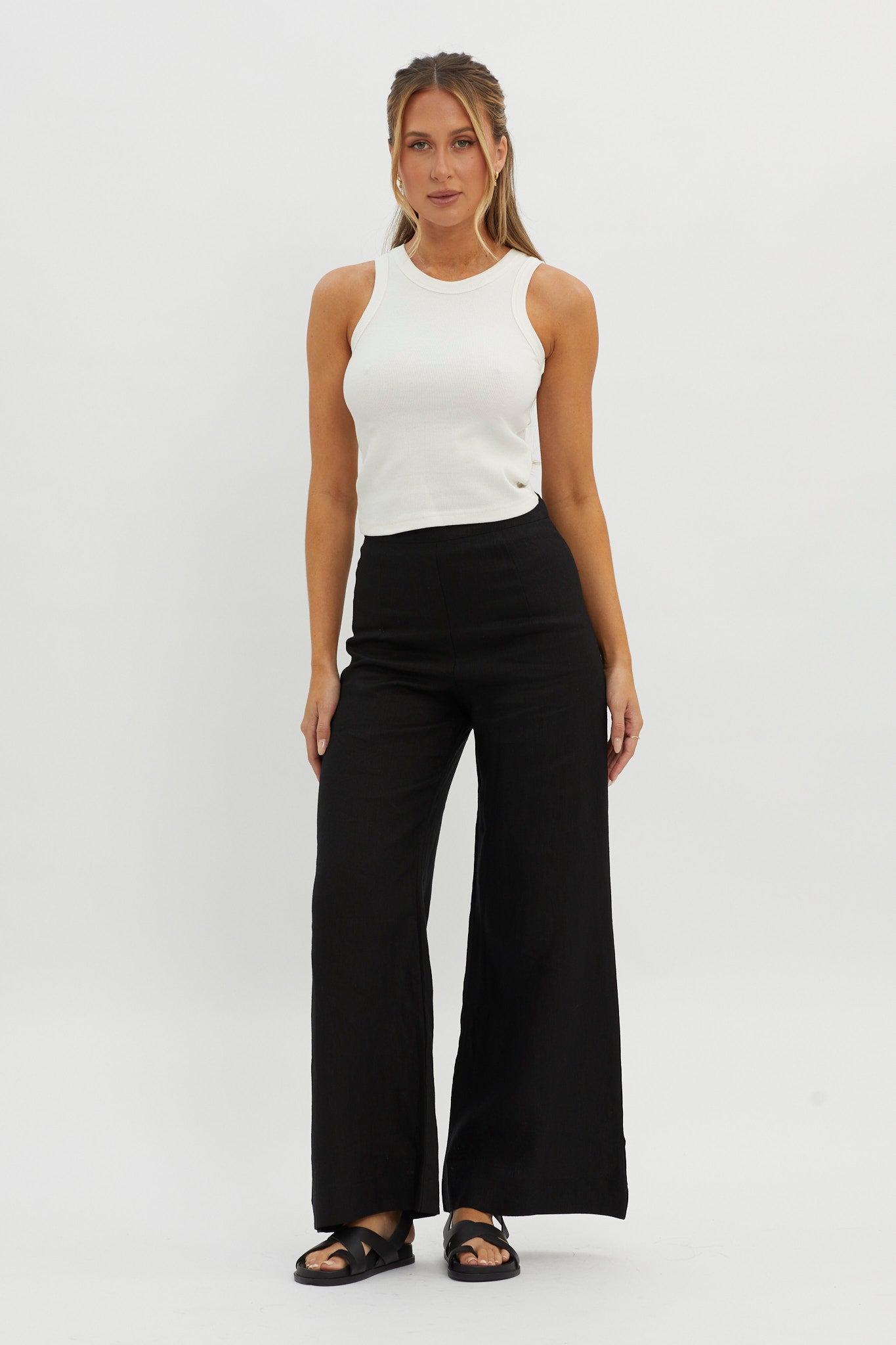 Wanda Wide Leg Pants Black