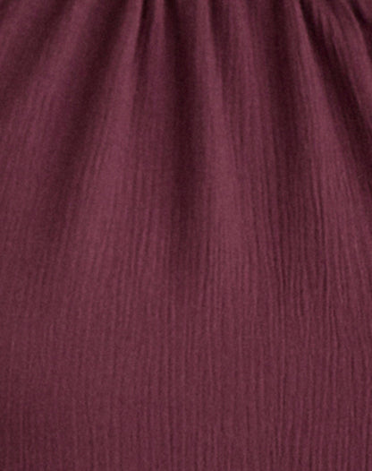 Sonnet Mini Dress in Crinkle Plum