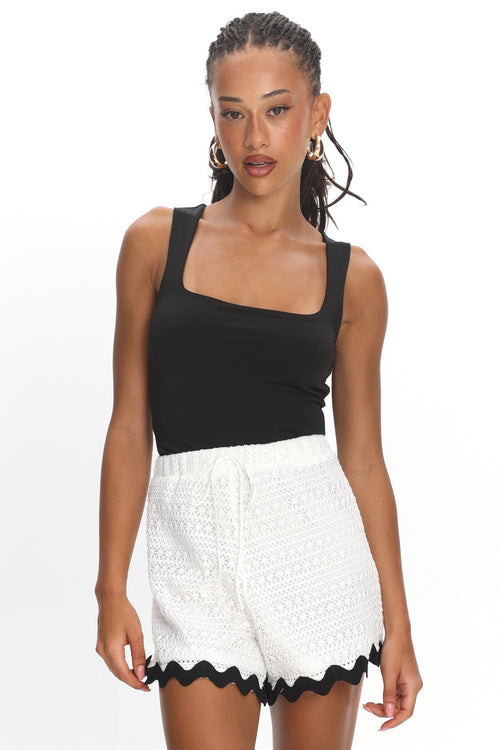 Breakaway Shorts Crochet White