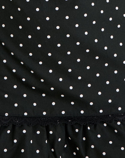 Tavita Mini Dress in Basic Polka Black
