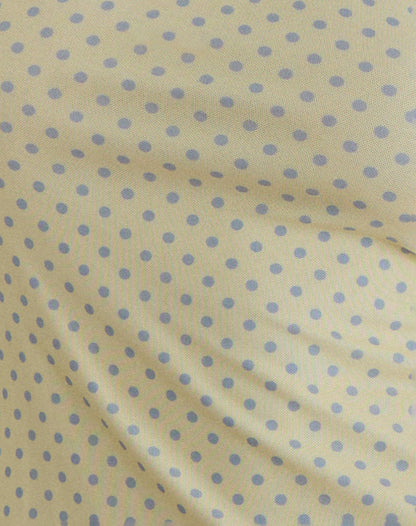 Turu Mini Dress in Yellow with Compact Grey Polka