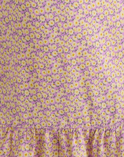 Vitata Mini Dress in Flower Fun Lilac Lemon