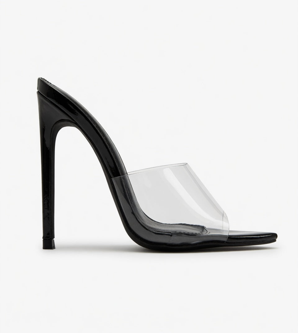 Gia Pointy Toe Heels - Black