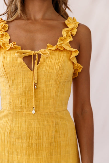 Elah Frily Mini Dress Yellow